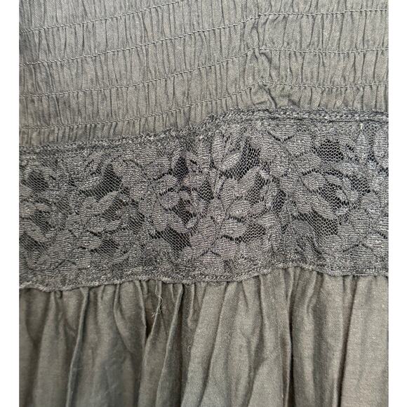 NWT Dolls Kill x House of Widow Lace Tiered Maxi Dress - Picture 8 of 12